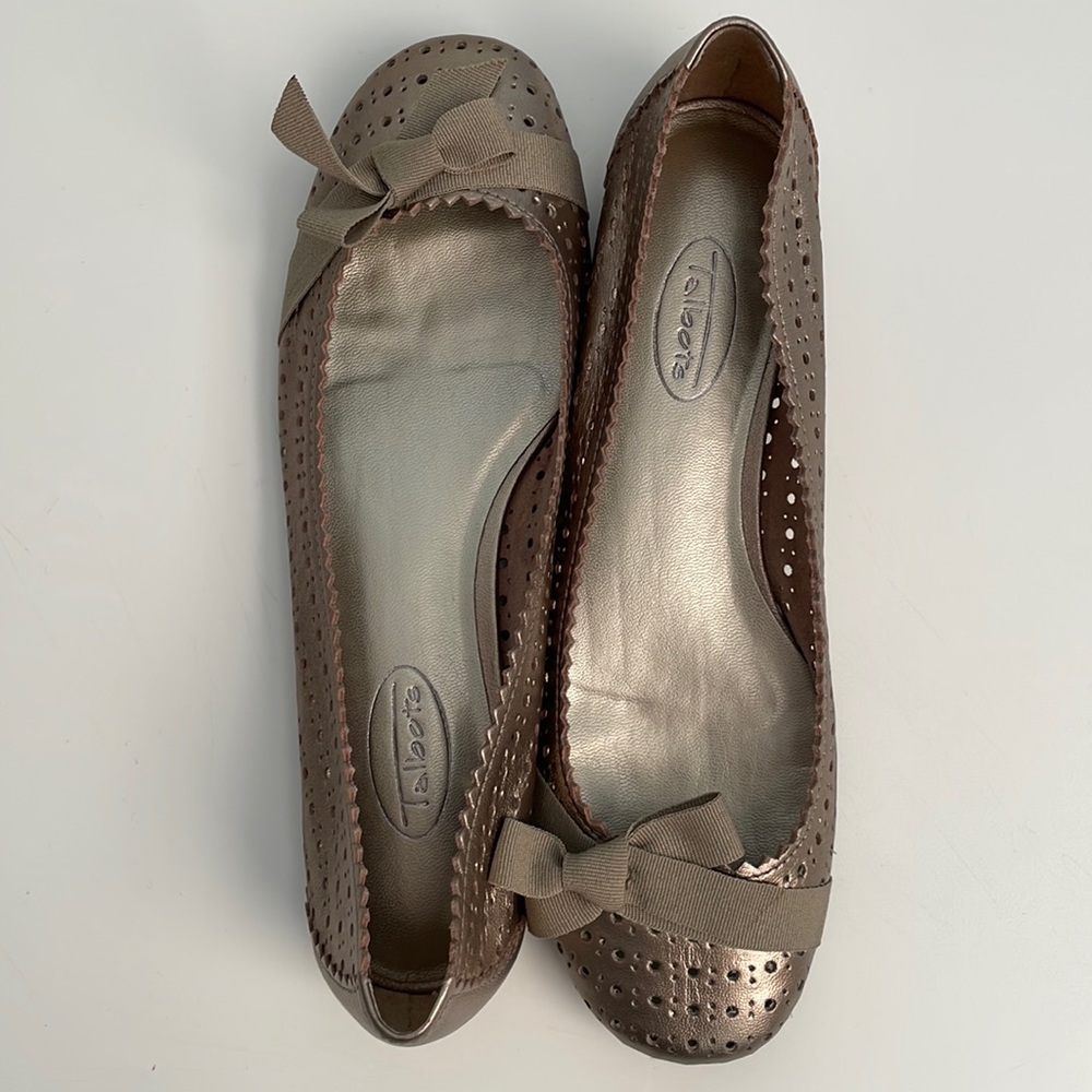Talbots Bronze Ballet Flats Size 6.5